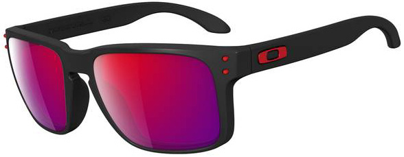 black and red oakleys