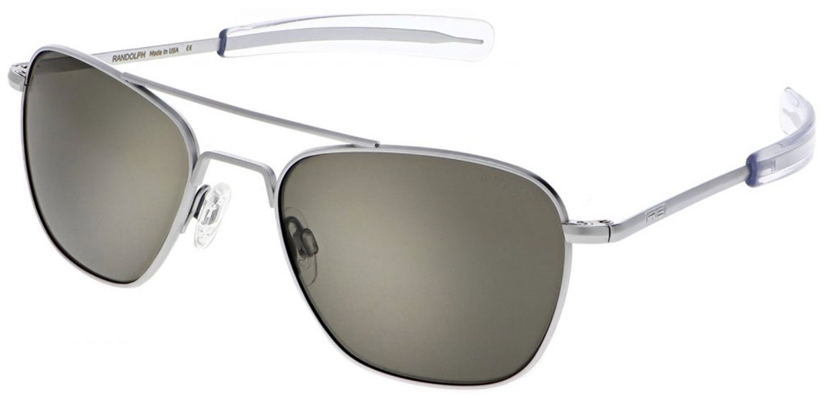 Мужские солнцезащитные очки серые. Серые очки. Матовые очки. Randolph USA. Randolph Engineering Aviator Fusion.