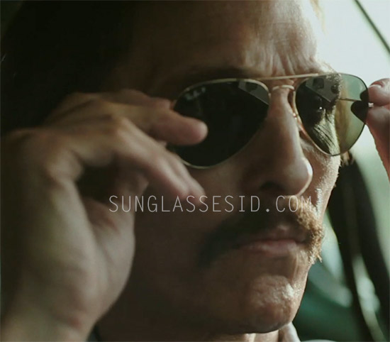 Ray Ban 3025 Large Aviator Matthew Mcconaughey Dallas Buyers Club Sunglasses Id Celebrity Sunglasses