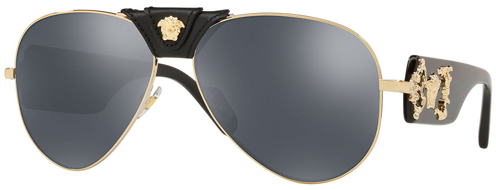 versace leather sunglasses